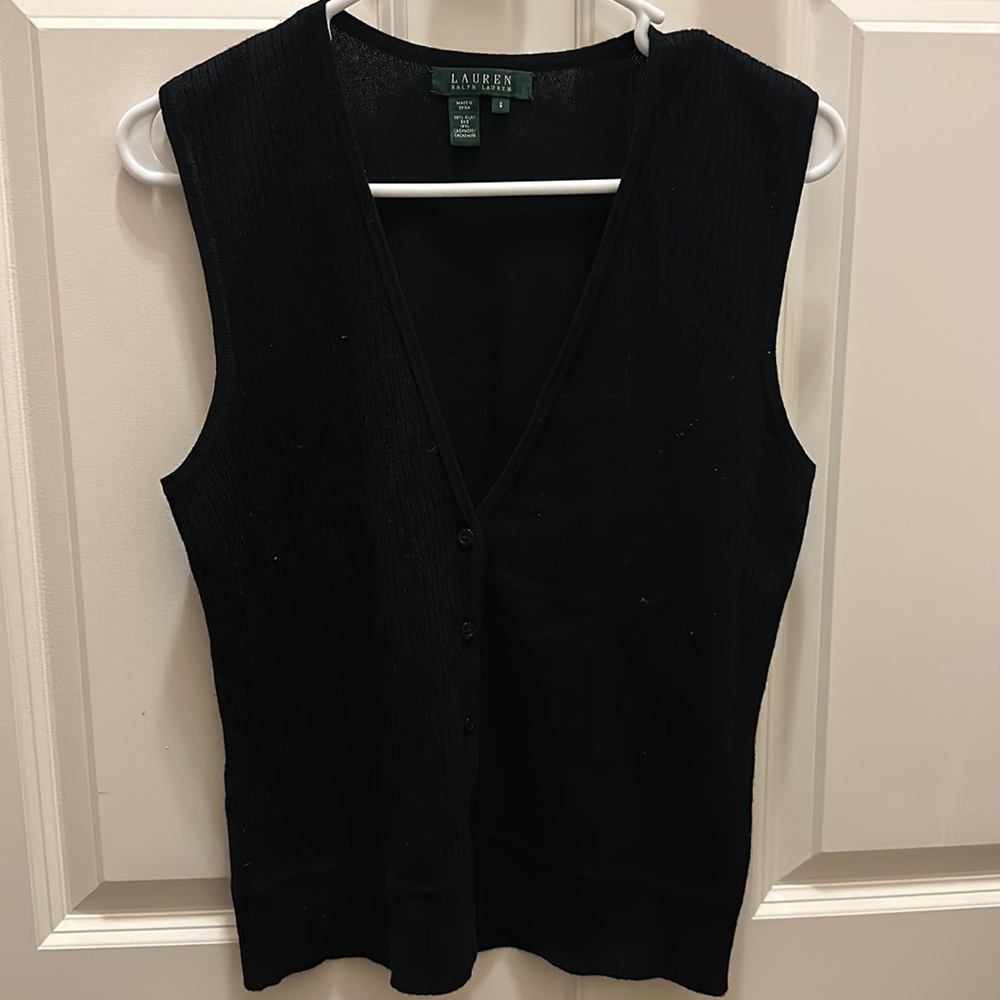 Ralph Lauren Black Sleeveless Top